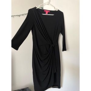 Black, mid sleeve dress